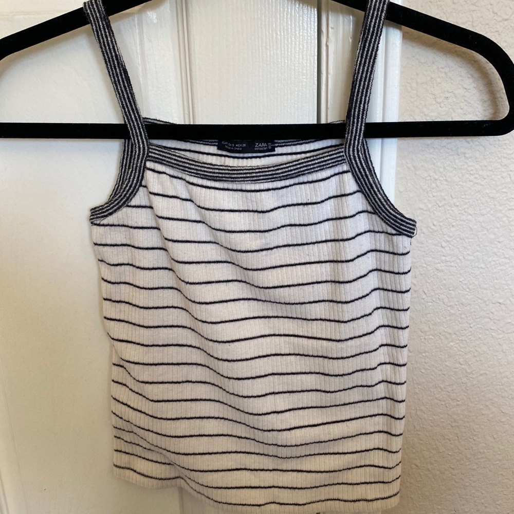 Zara striped tank top